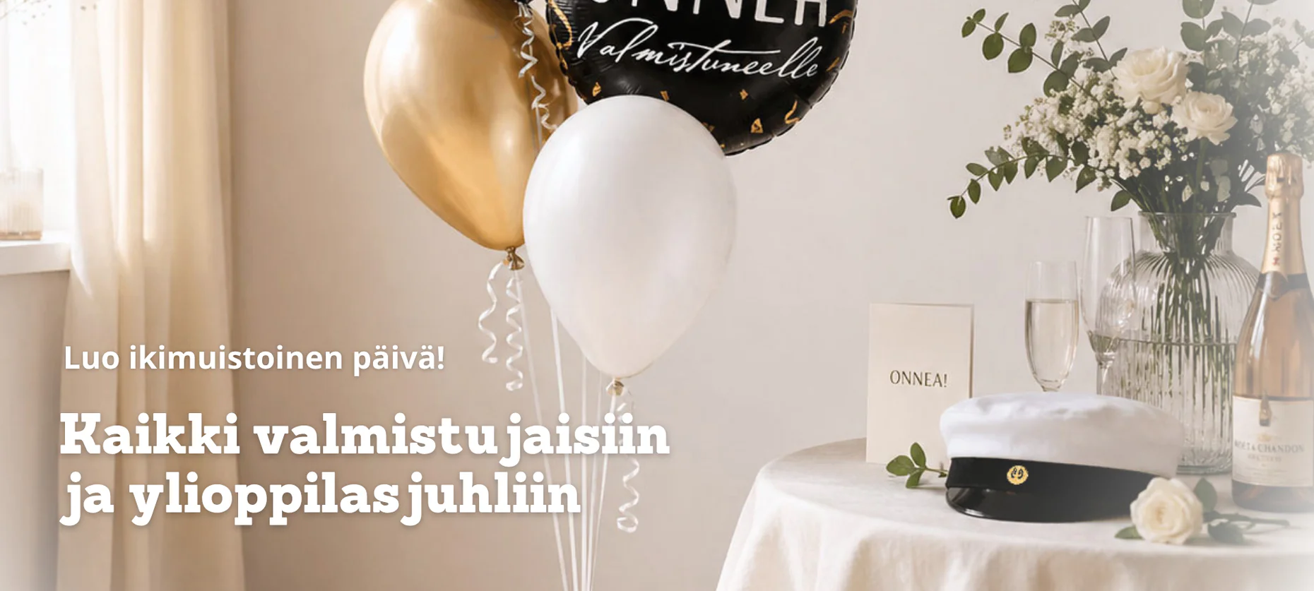 Tee jokaisesta hetkestä ikimuistoinen juhla