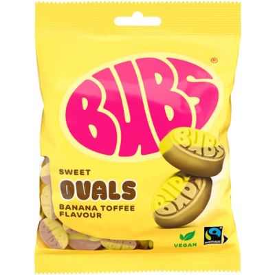 Bubs Banaani-Toffee Ovaalit 90g