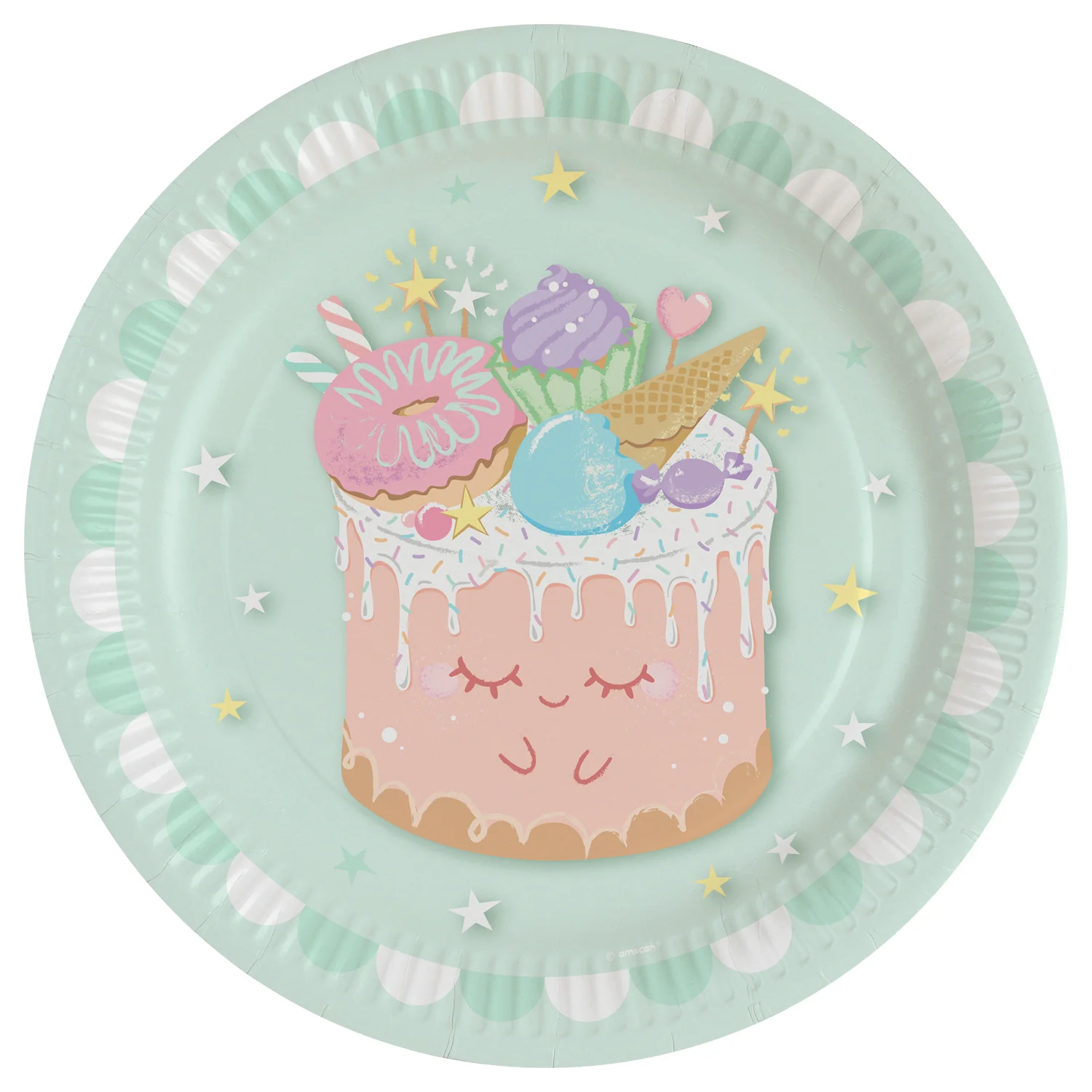 Crazy cake lautanen 23 cm 8 kpl/pkt