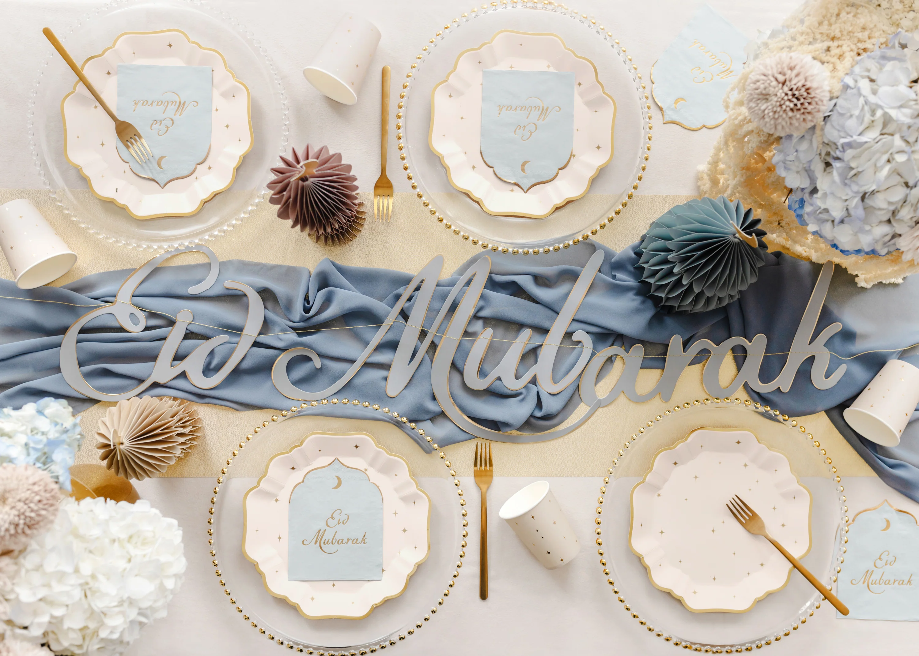 Eid Mubarak muotolautasliina, 12 kpl/pkt - Image 3