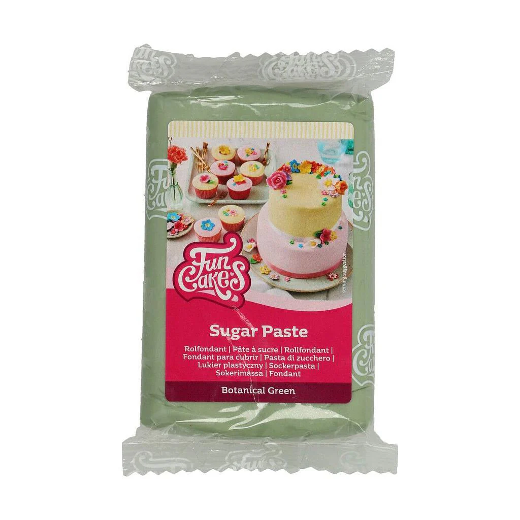 FunCakes sokerimassa, Botanical Green 250 g