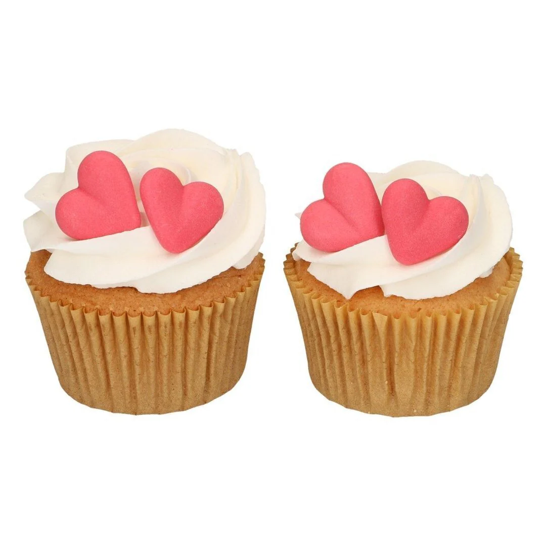 FunCakes syötävä koriste, punaiset sydämet 8 kpl - Image 4