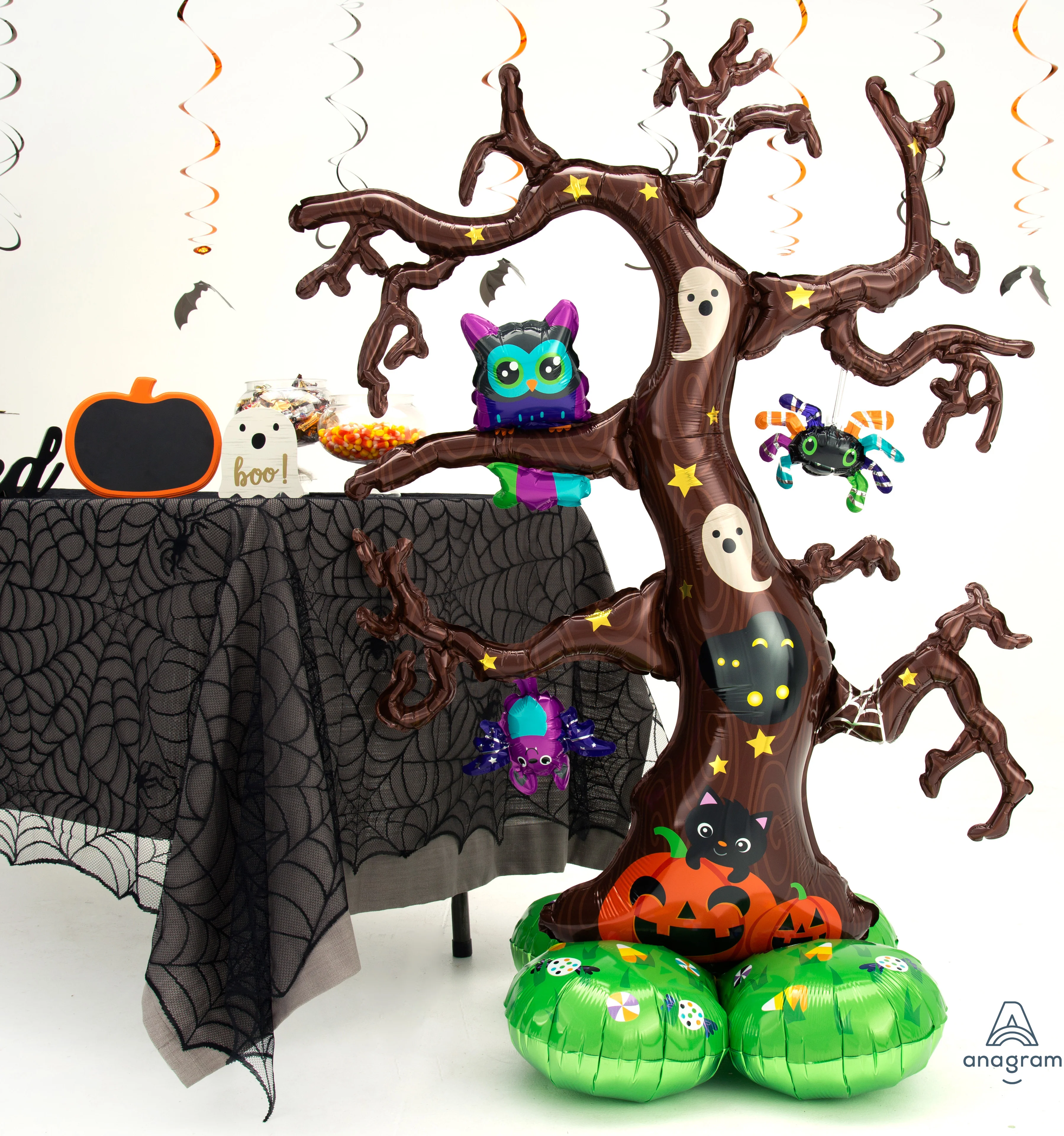 Halloween puu ilmatäytteinen foliopallo 125 cm - Image 3