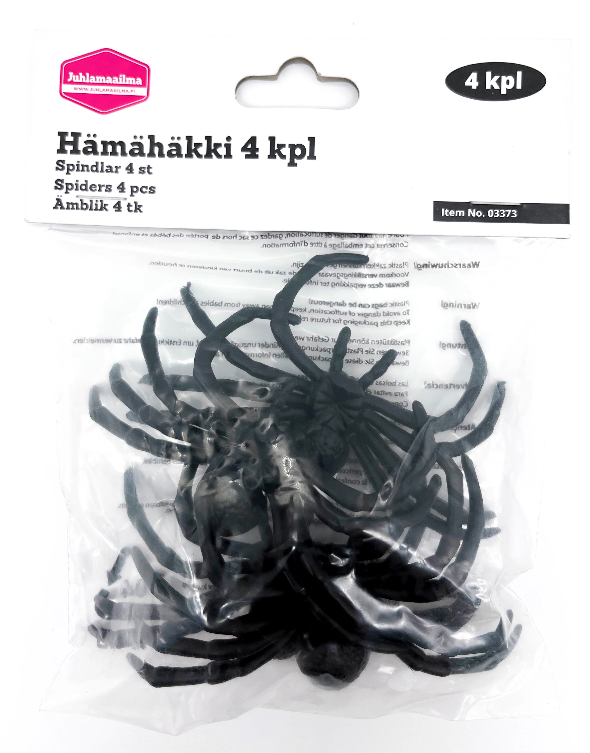 Hämähäkki suuri 4 kpl/pkt - Image 3