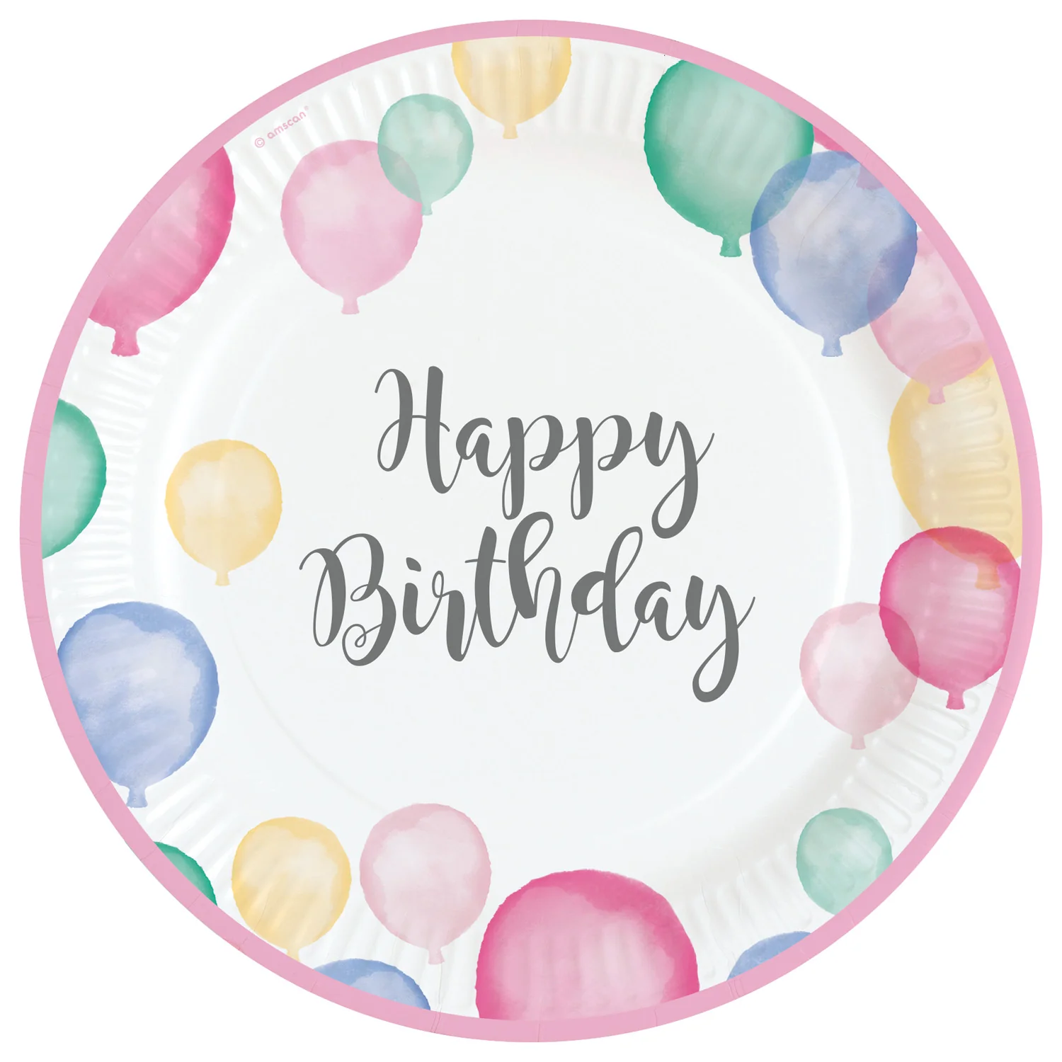 Happy Birthday ilmapallot suuri pahvilautanen 8 kpl/pkt