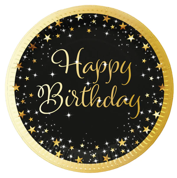 Happy Birthday pahvilautanen 8 kpl/pkt