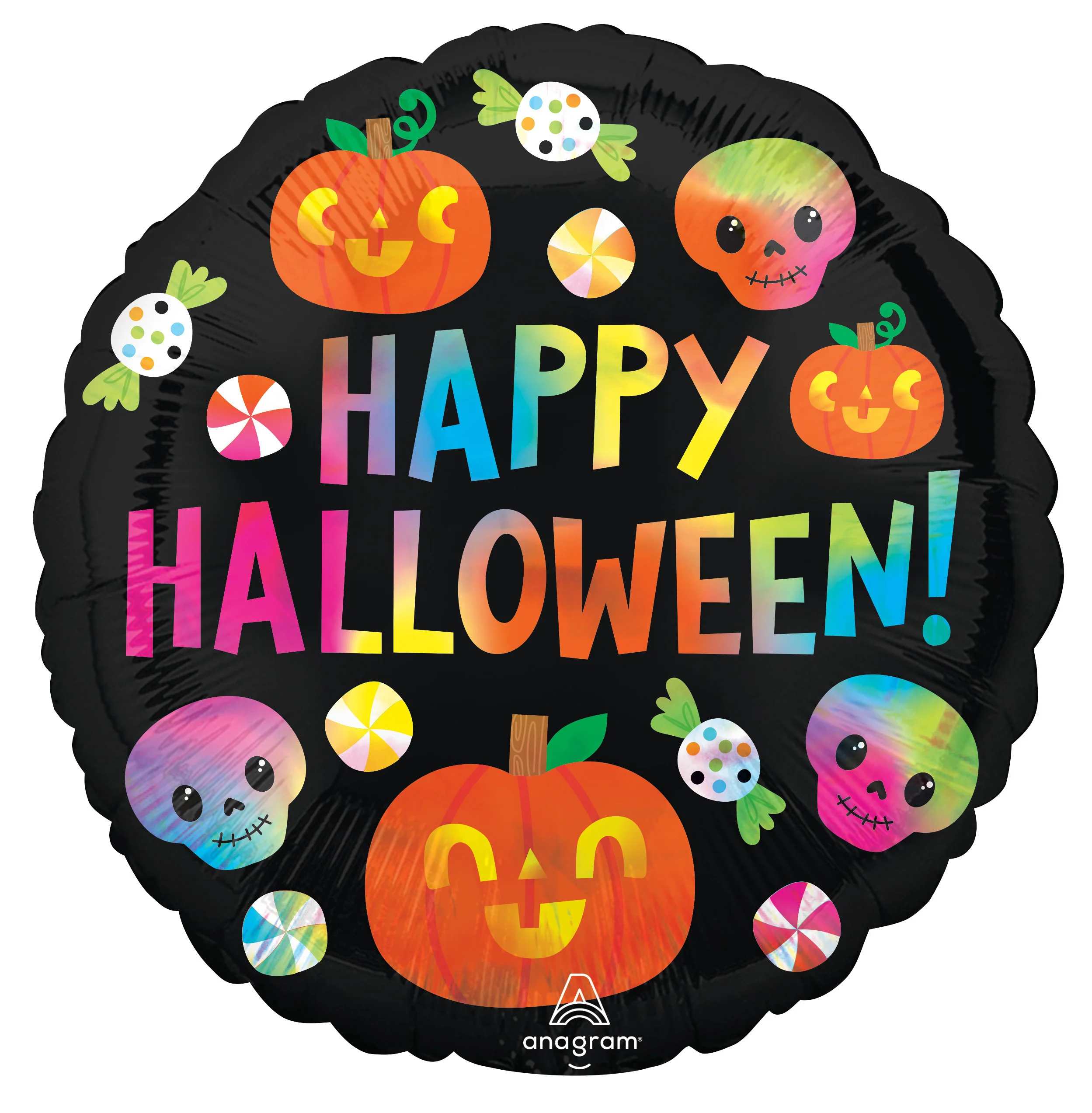 Happy Halloween hologrammi foliopallo