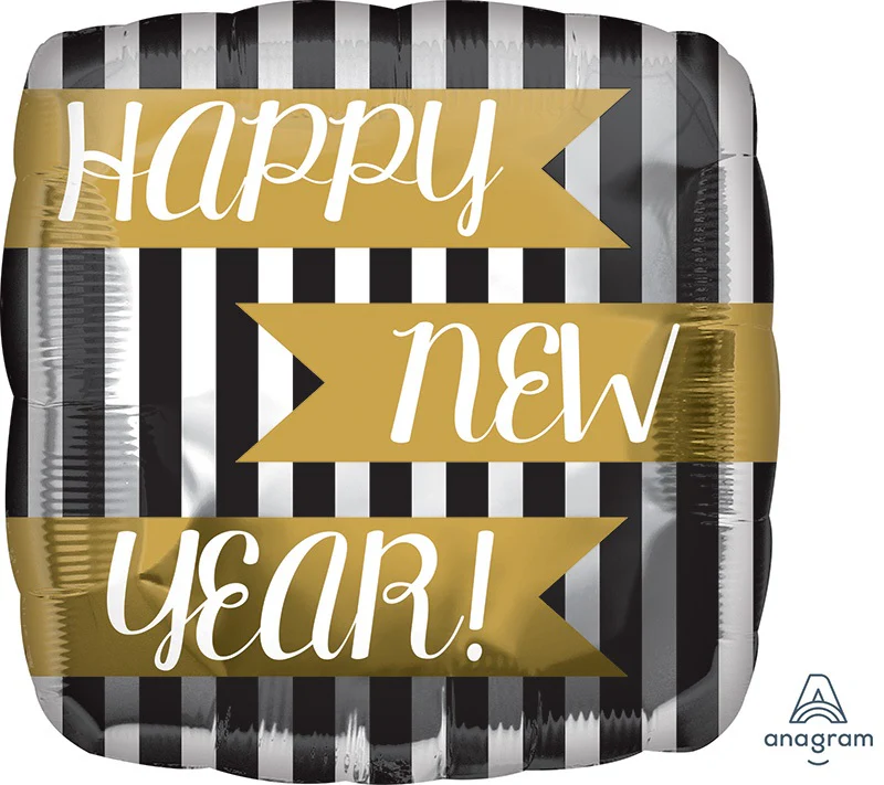 Happy New Year viirit foliopallo