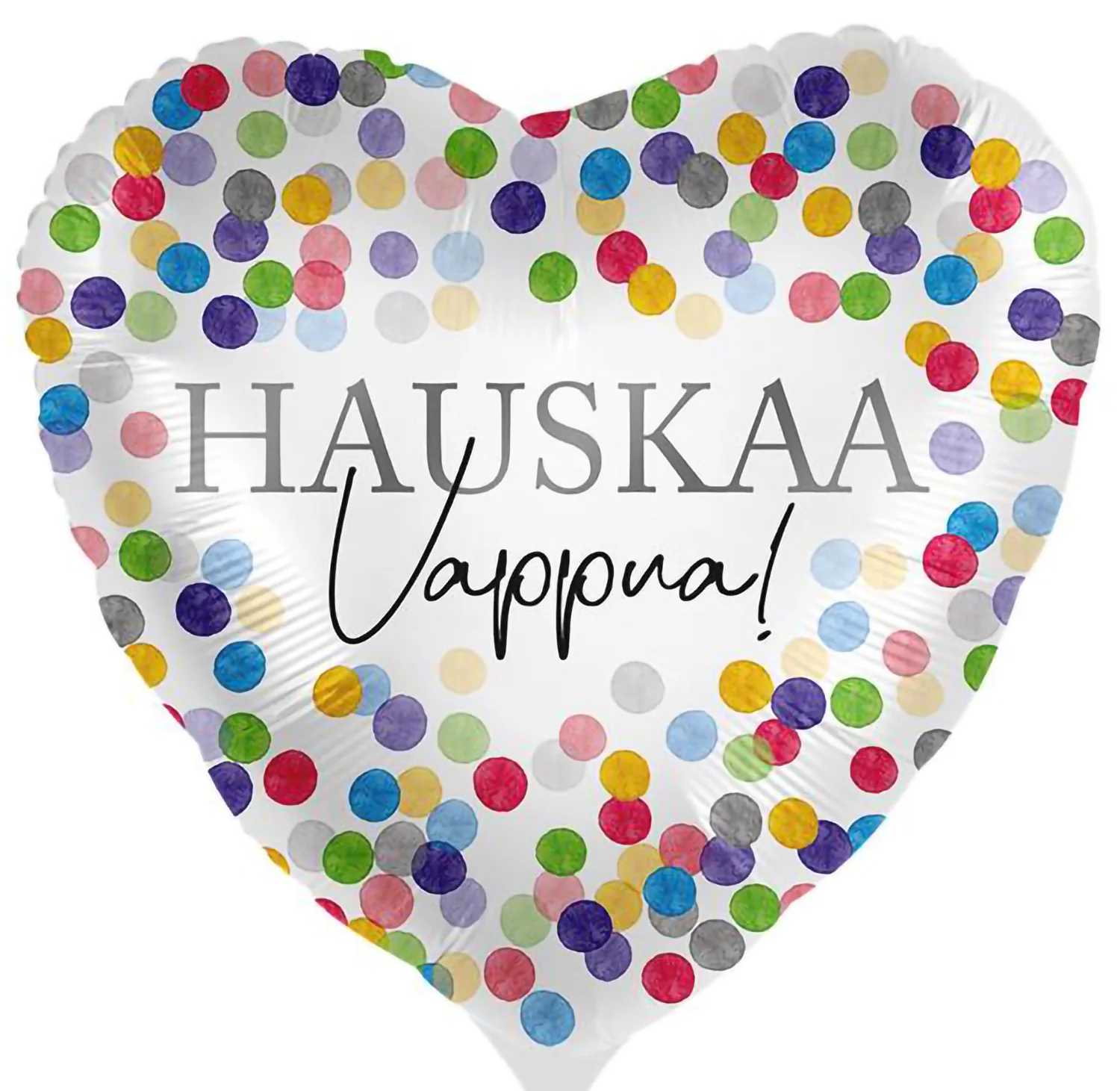 Hauskaa Vappua konfetti foliopallo