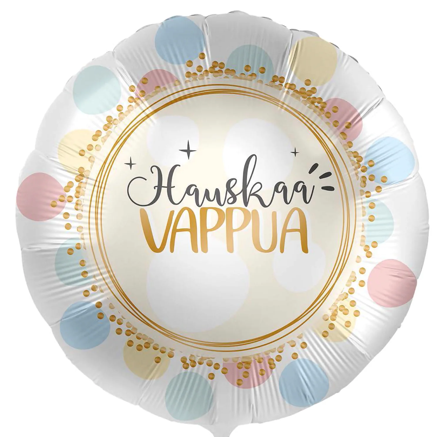 Hauskaa Vappua pastelli foliopallo