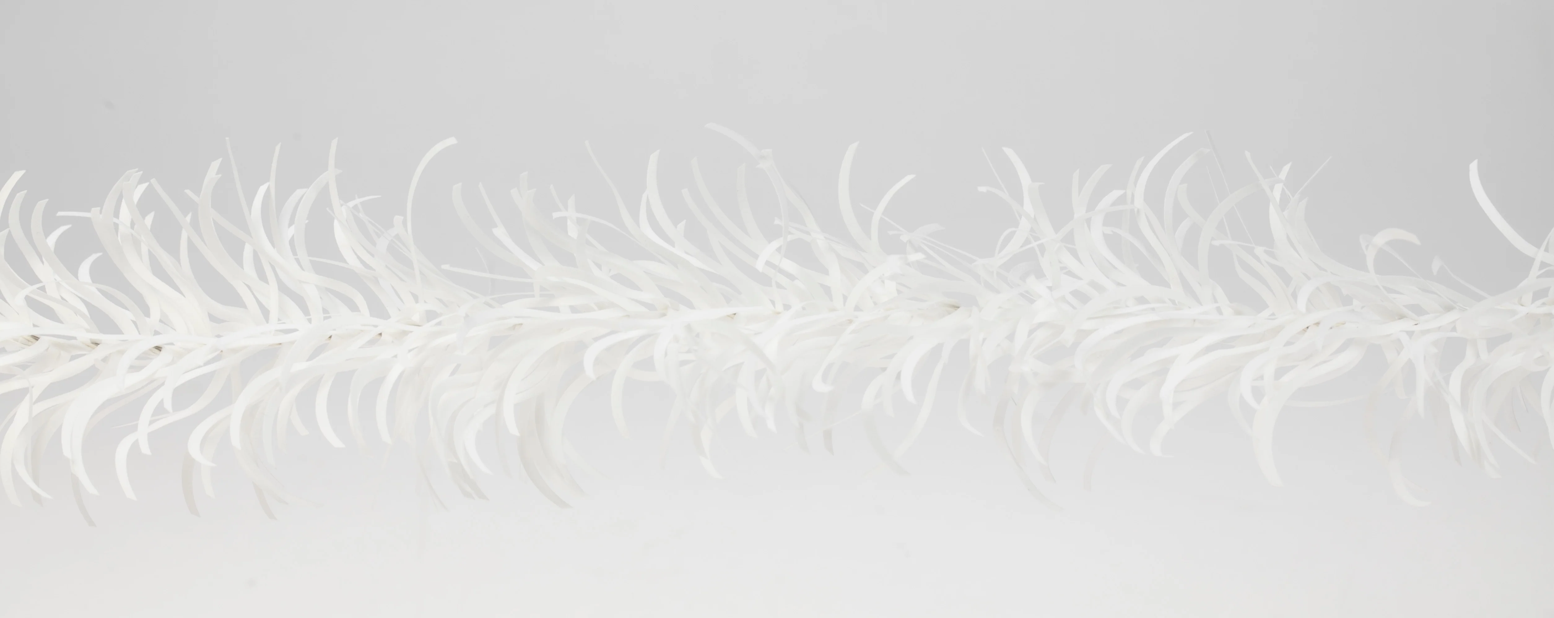 Höyhenpunos eko valkoinen paperia 70 mm x 2 m
