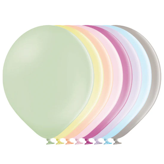 Ilmapallo 30 cm pastellivärisekoitus 8 kpl/pss - Image 2