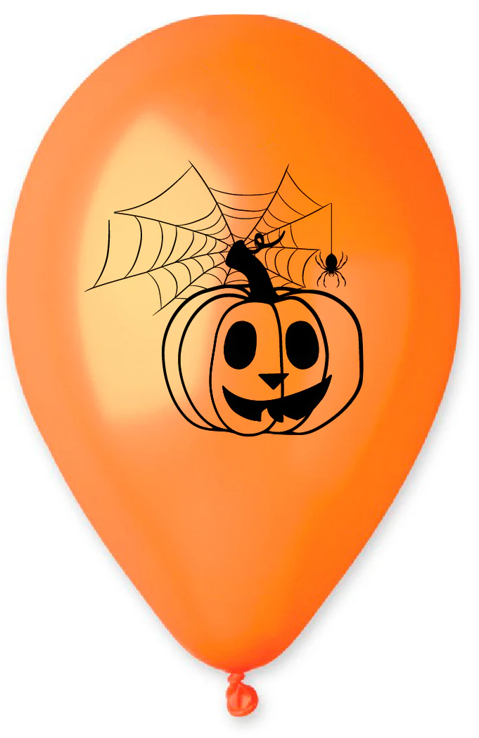 Ilmapallo Halloween kurpitsa  30 cm 5 kpl/pss