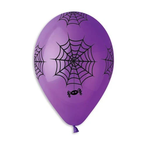 Ilmapallo Hämähäkinverkko 30 cm värisekoitus 5 kpl/pss - Image 4