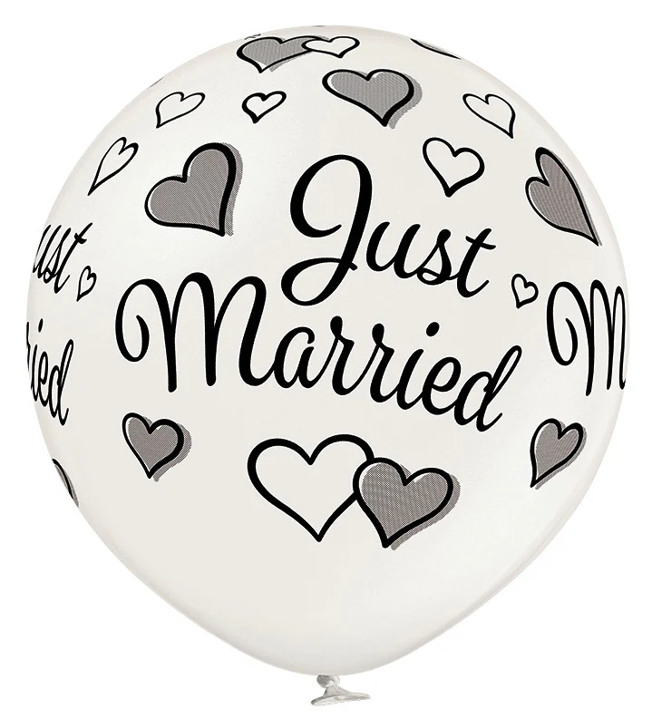 Just married jätti-ilmapallo 60 cm
