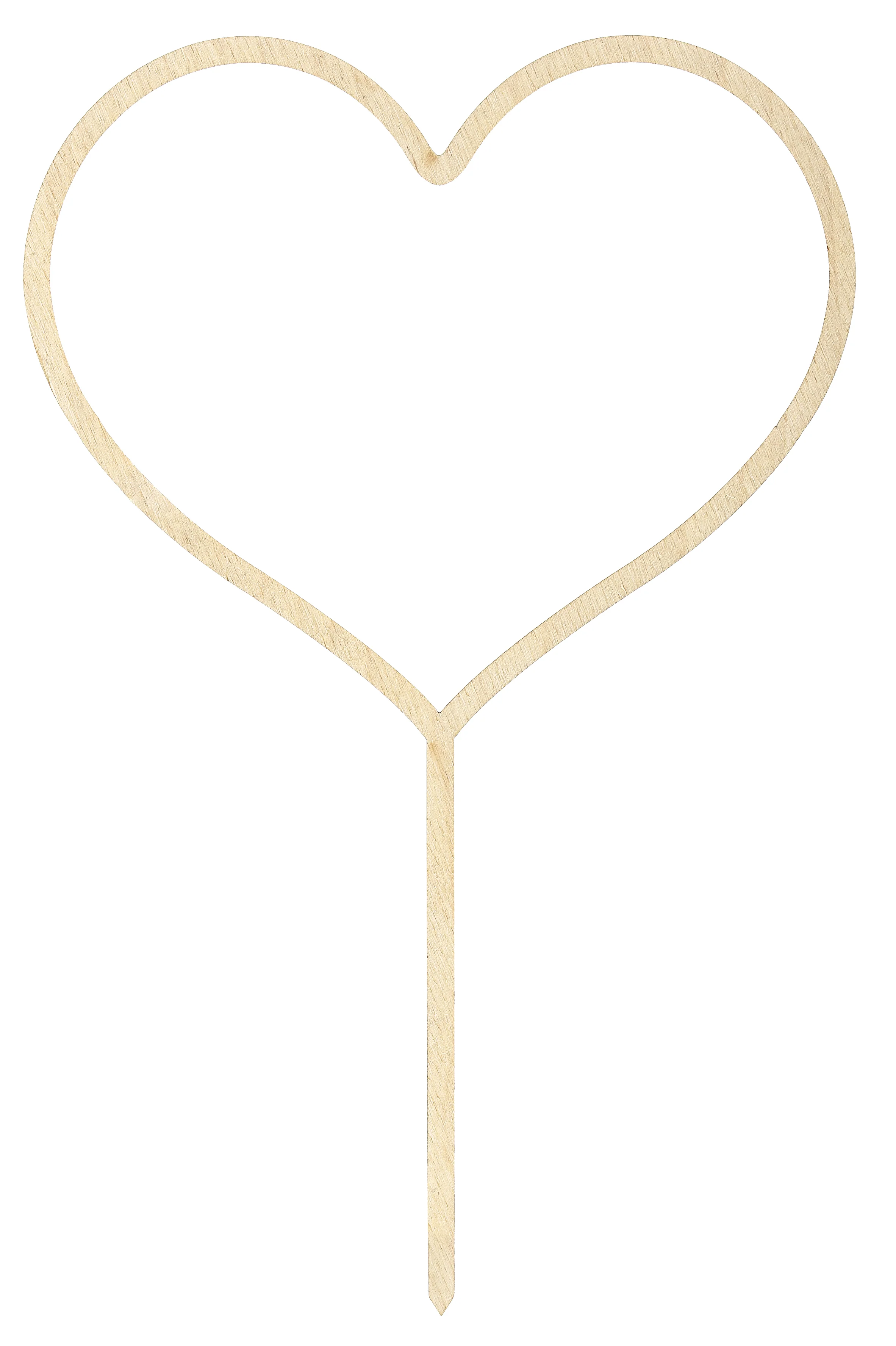 Kakunkoriste sydän puinen, 23 cm