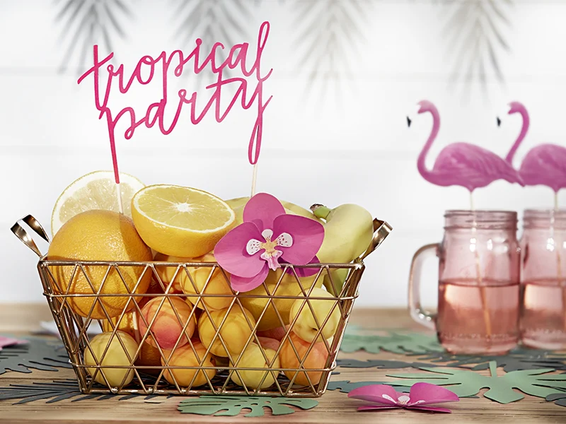 Kakunkoriste Tropical Party fuksia 1 kpl/pkt - Image 3