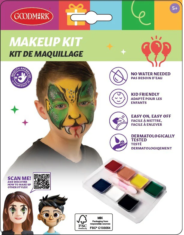 Kasvoväripaletti, 7 väriä - Image 2