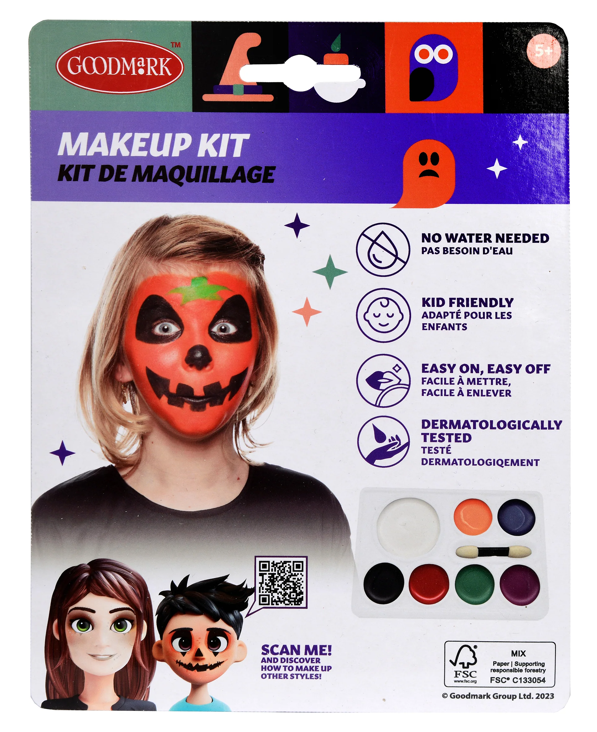 Kasvovärisetti Halloween