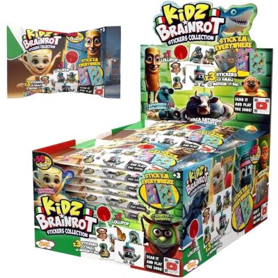 Kidz Brainrot Lollipops and Stickers Collection 5,5g