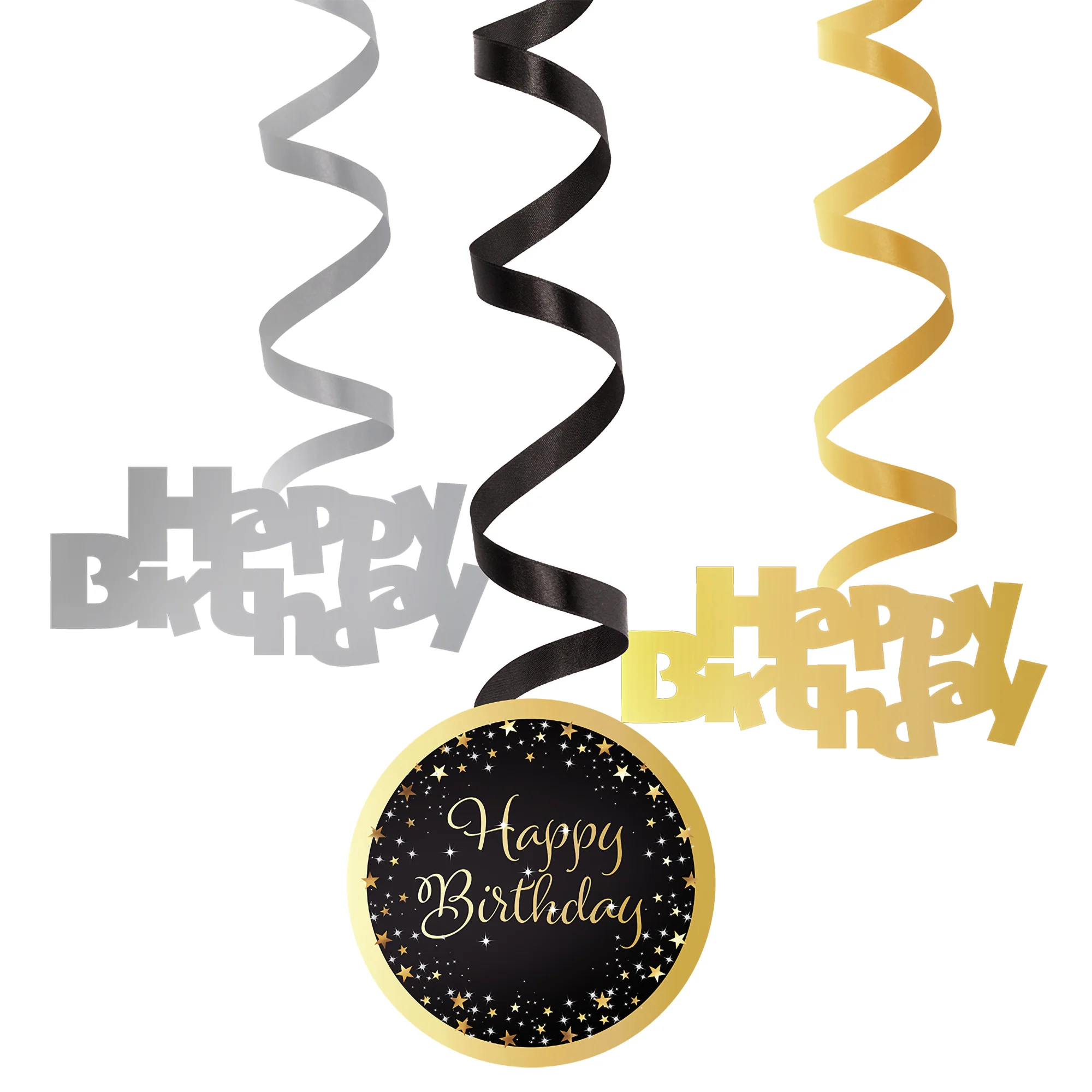 Kierrekoriste Happy Birthday, 6 kpl/pkt