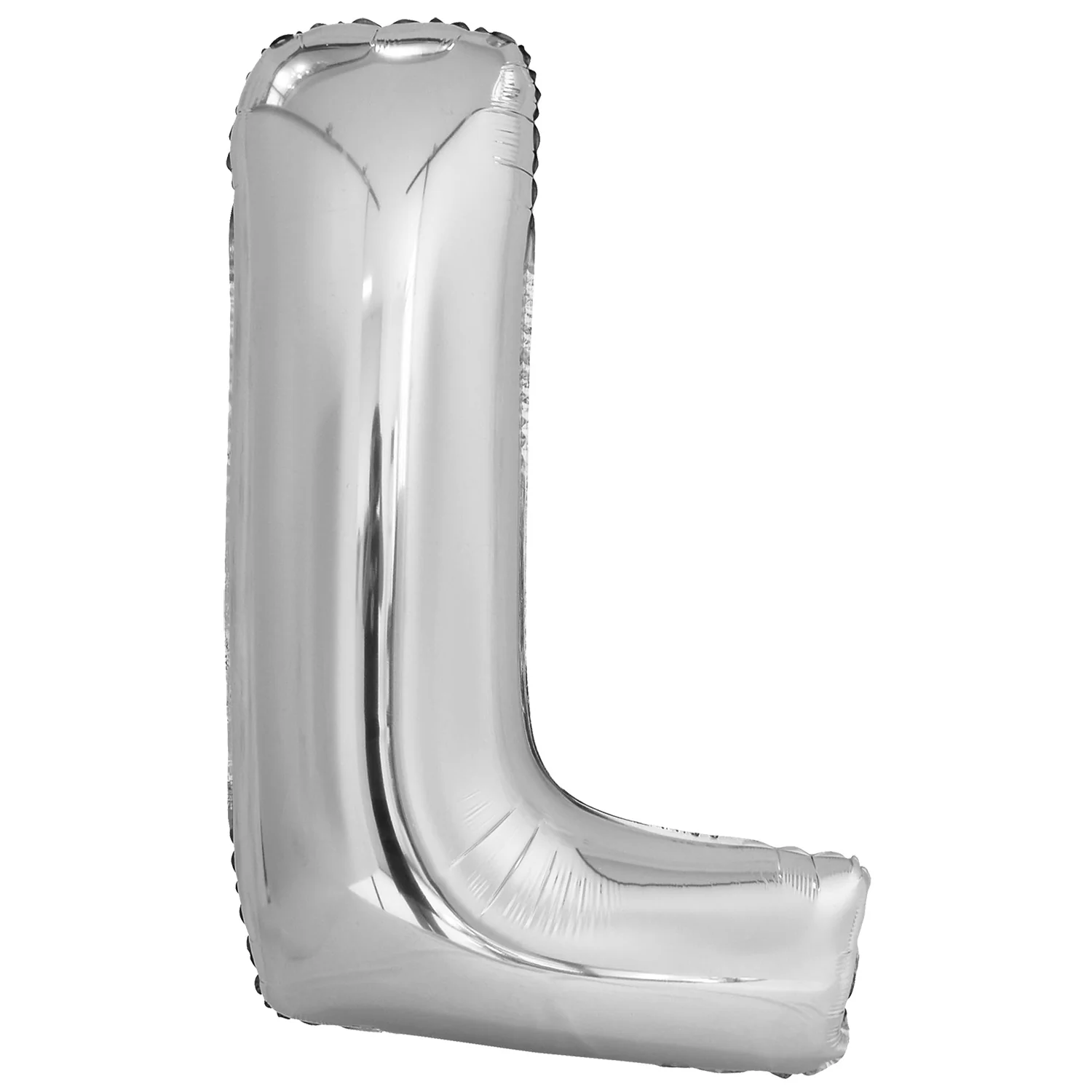 Kirjainfolio L hopeanvärinen 86 cm
