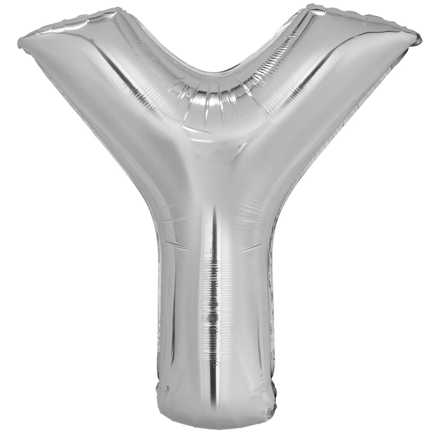 Kirjainfolio Y hopeanvärinen 86 cm