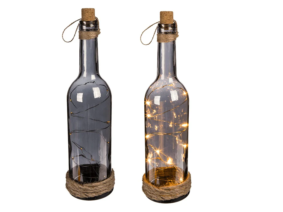 Koristepullo led -valoilla