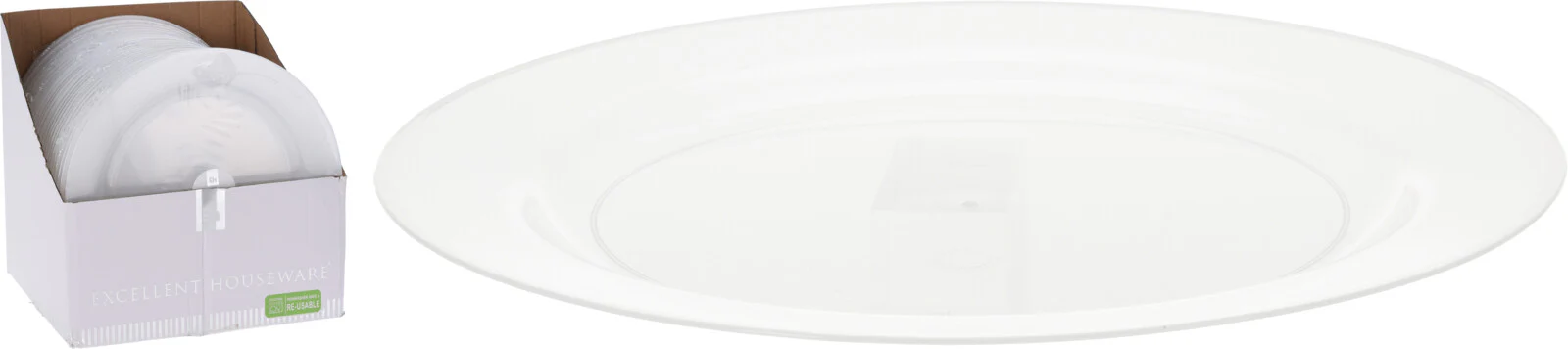Lautanen uudelleenkäytettävä 23 cm 4 kpl/pkt