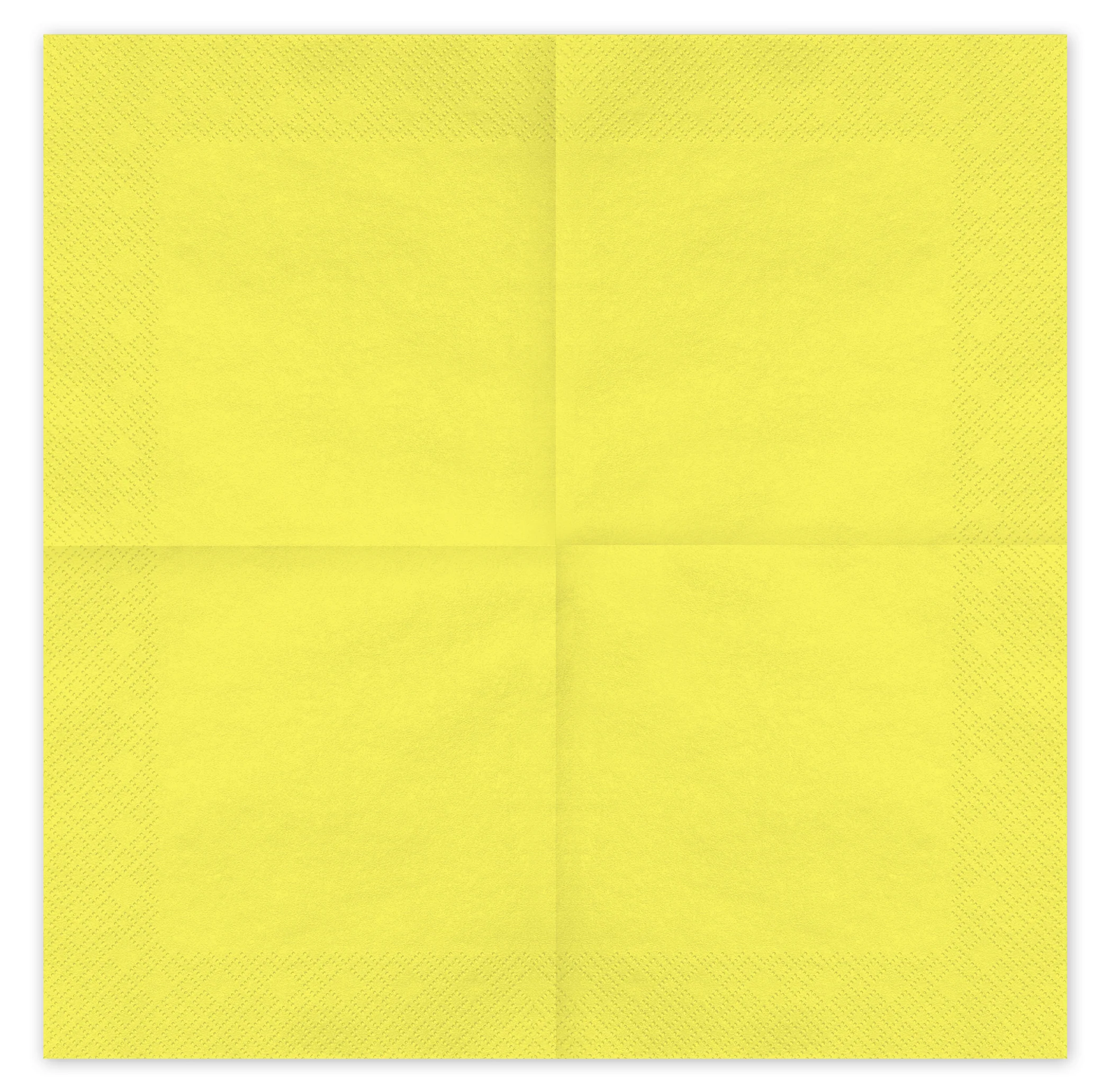 Lautasliina keltainen, 33 x 33 cm 20 kpl/pkt - Image 2