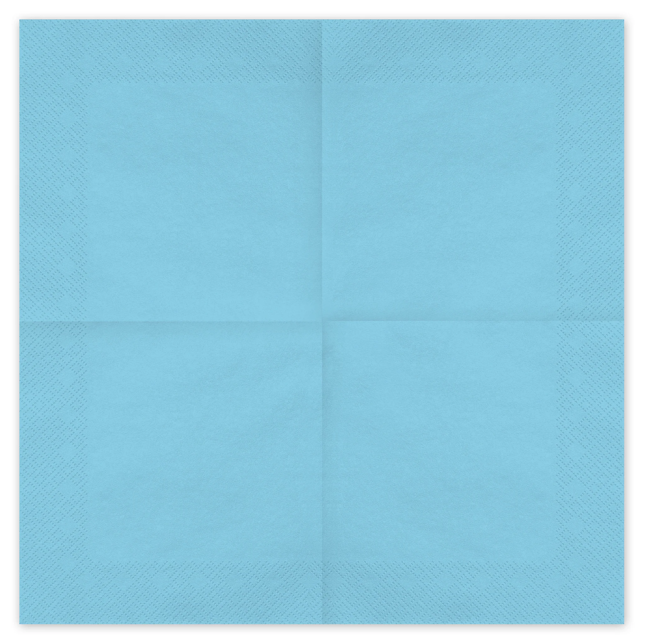 Lautasliina vaaleansininen, 33 x 33 cm 20 kpl/pkt - Image 2