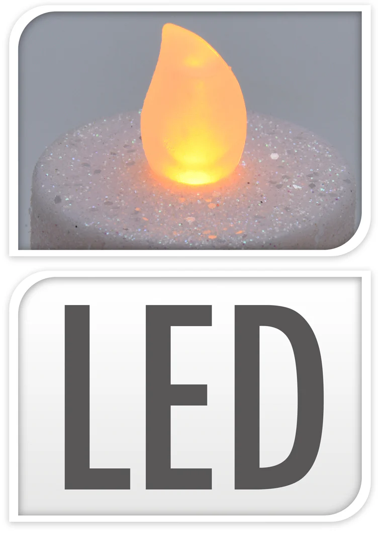 LED lämpökynttilä valkoinen 4 kpl/pkt - Image 2