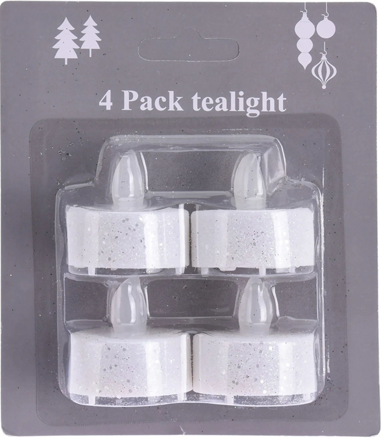 LED lämpökynttilä valkoinen 4 kpl/pkt - Image 3