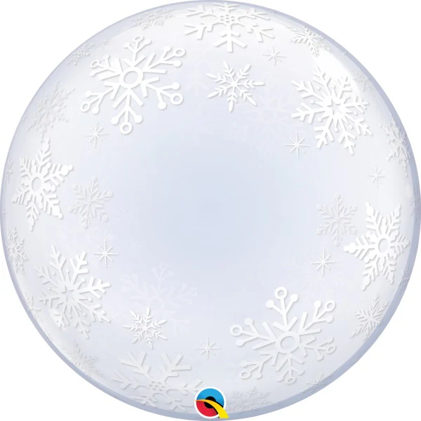 Lumihiutaleet deco kuplailmapallo