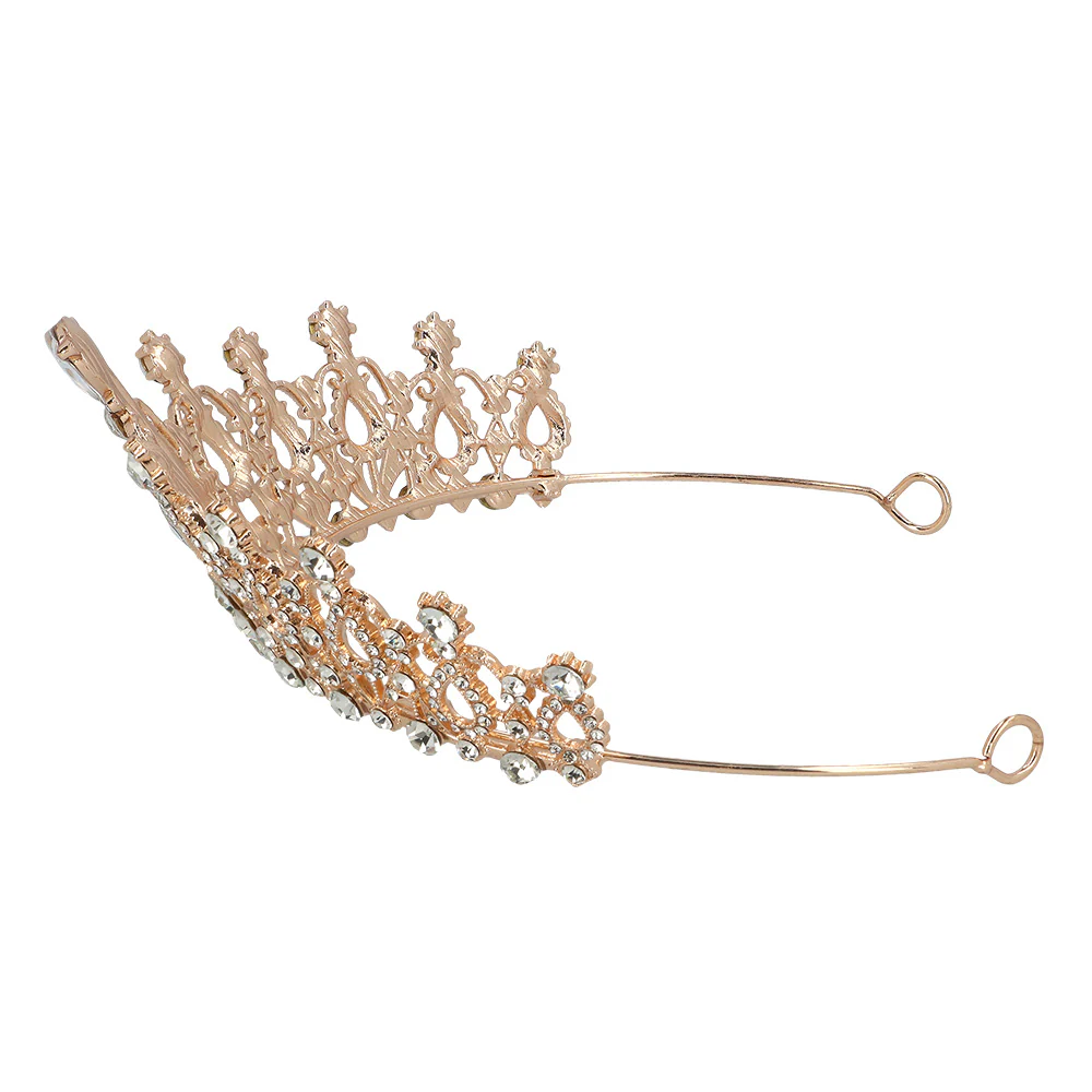 Metallinen tiara ruusukullanvärinen - Image 3