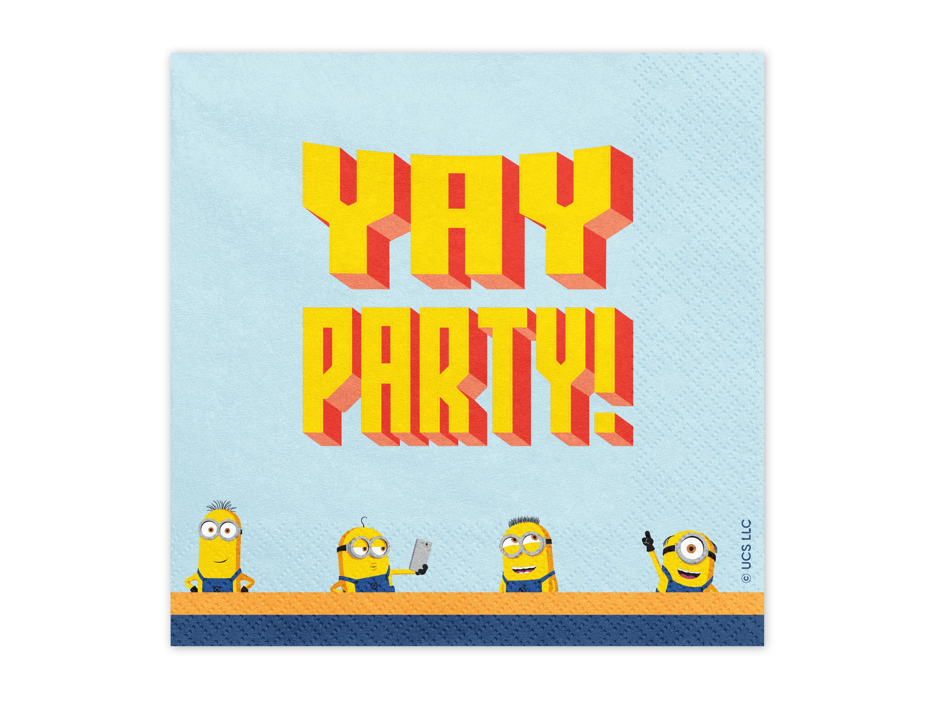 Minion suuri lautasliina 33 x 33 cm 20 kpl/pkt