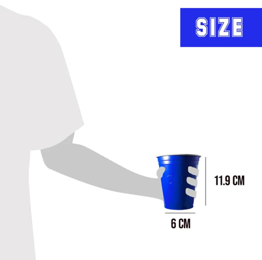 Muovimuki konepestävä sininen 530 ml 20 kpl/pkt - Image 2