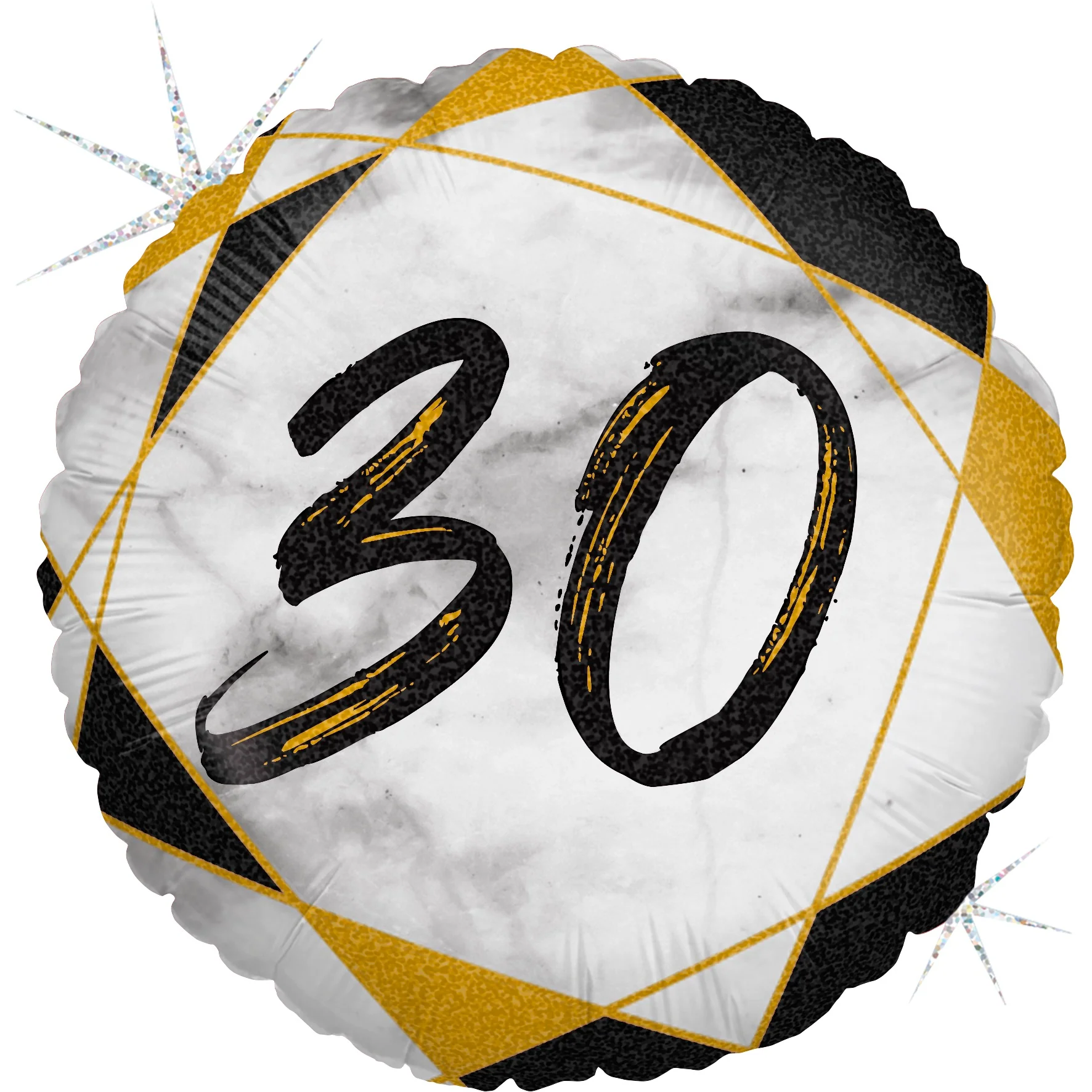 Numero 30 marmori musta foliopallo