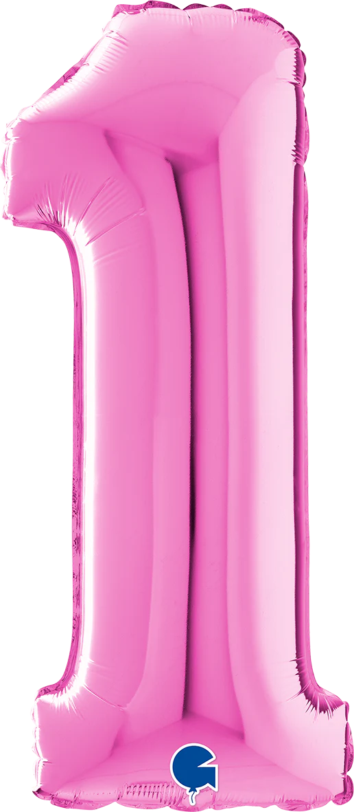 Numerofolio 1 pinkki 70 cm