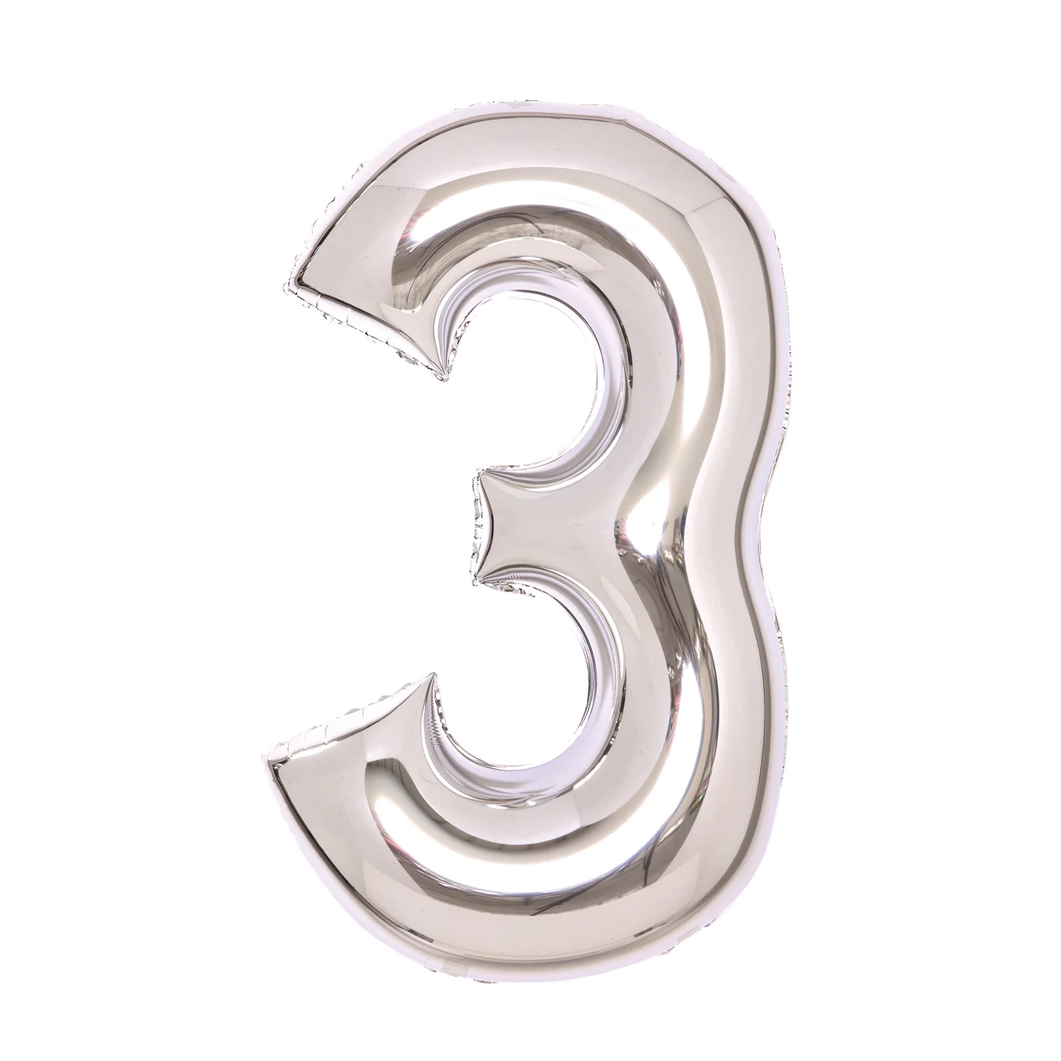 Numerofolio 3 hopeanvärinen 66 cm
