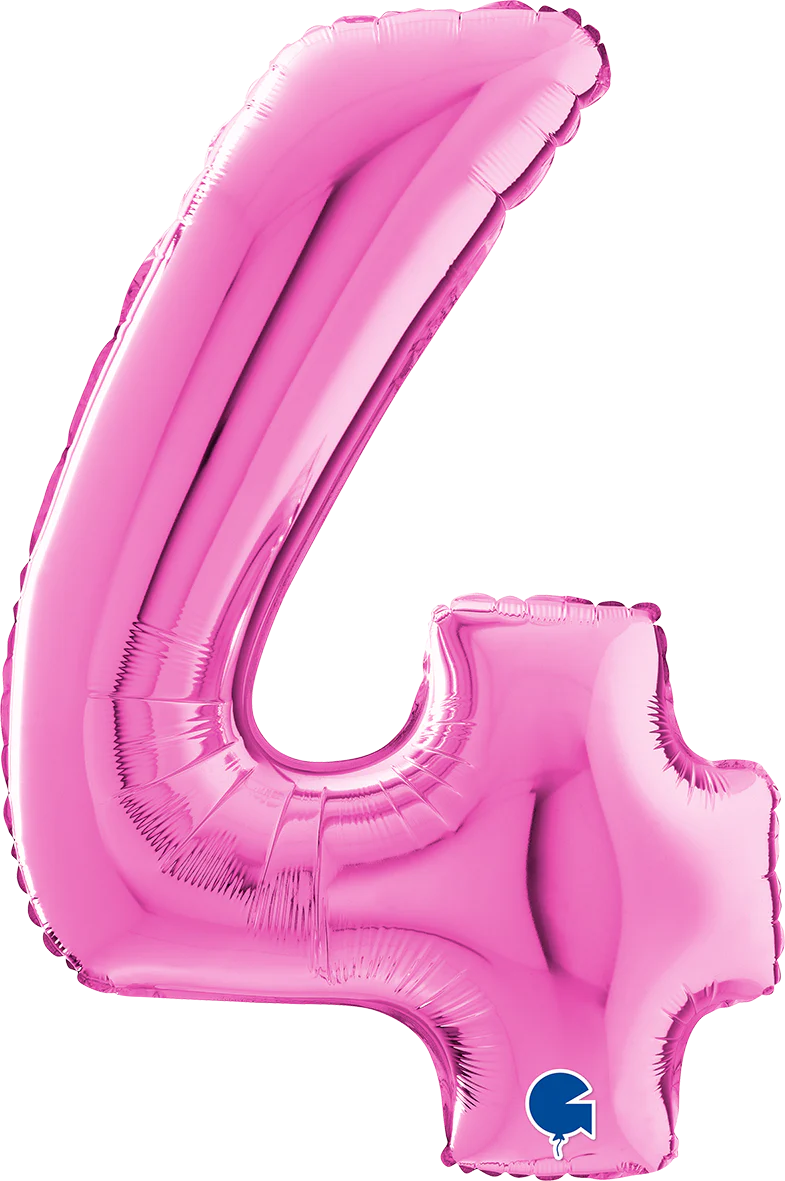 Numerofolio 4 pinkki 70 cm