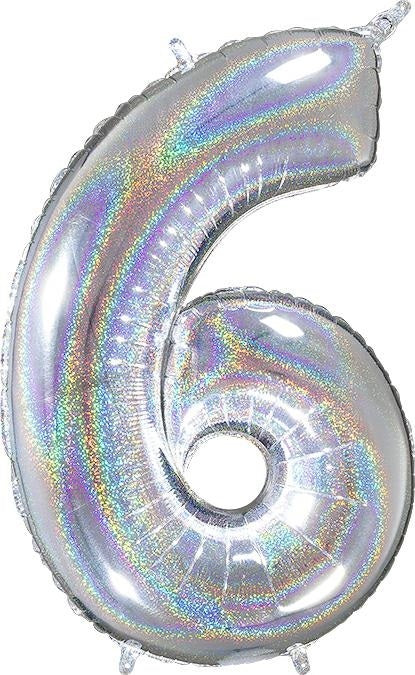 Numerofolio 6 hologrammi hopea 70 cm