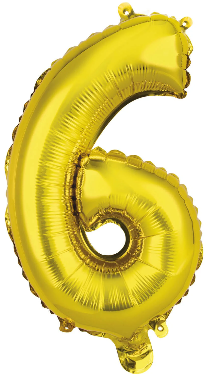 Numerofolio 6 kullanvärinen puhallettava 35 cm