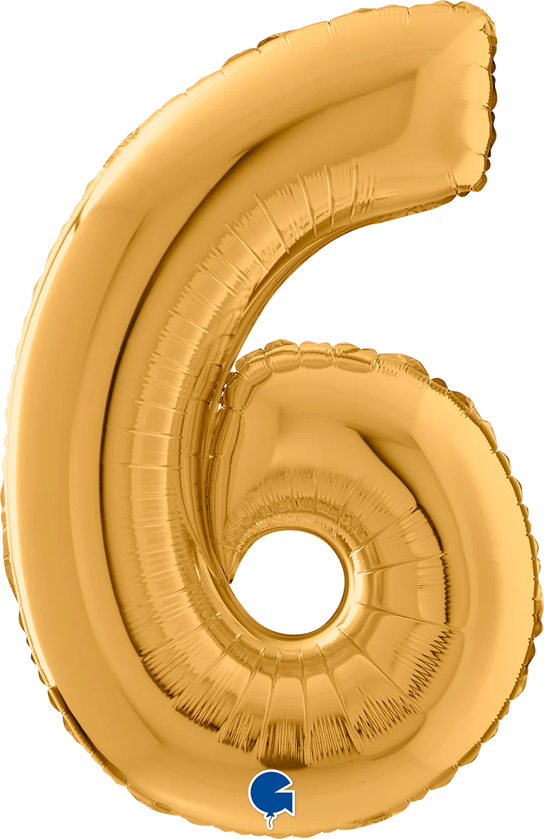 Numerofolio 6 kulta 70 cm