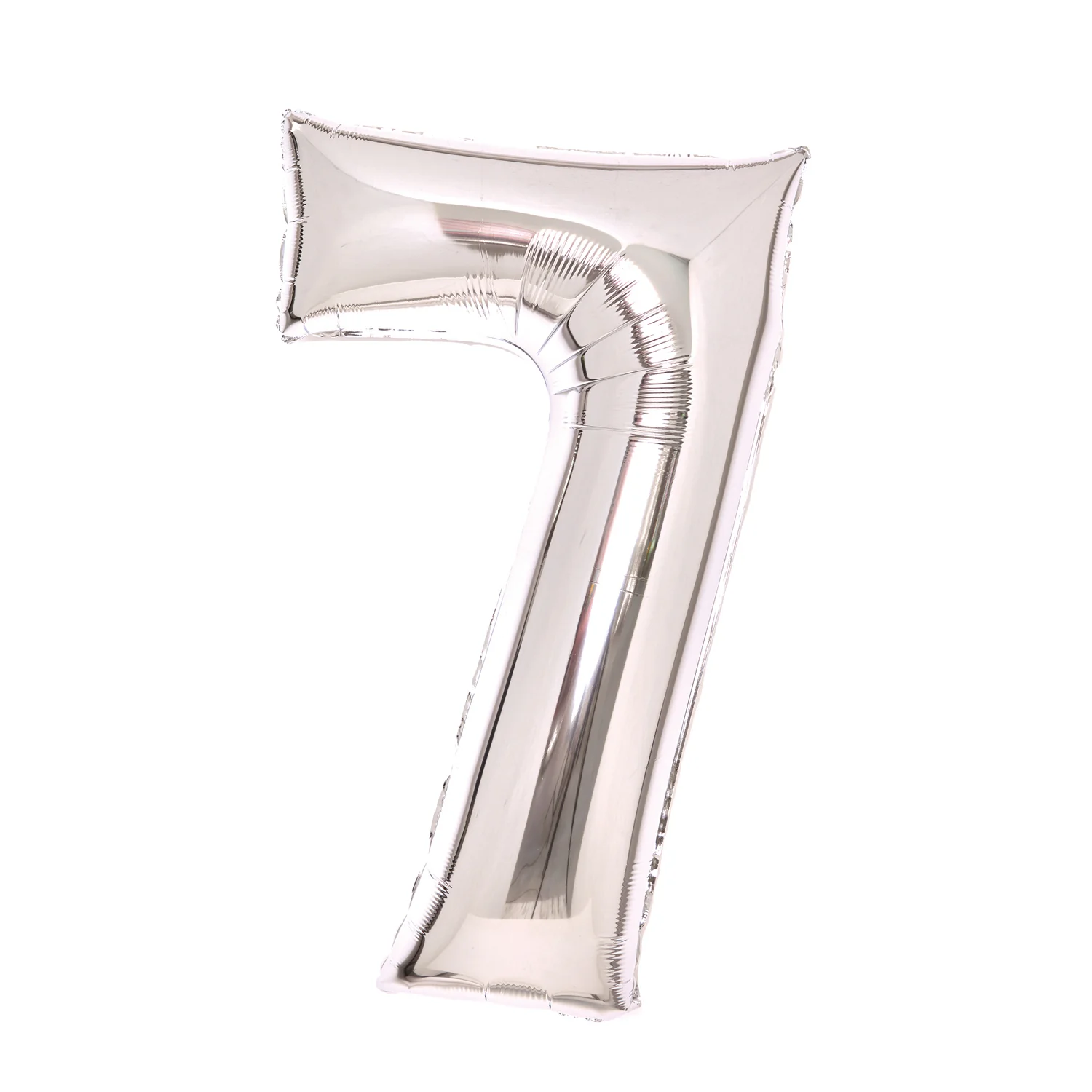 Numerofolio 7 hopeanvärinen 66 cm