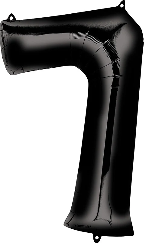 Numerofolio 7 musta 86 cm
