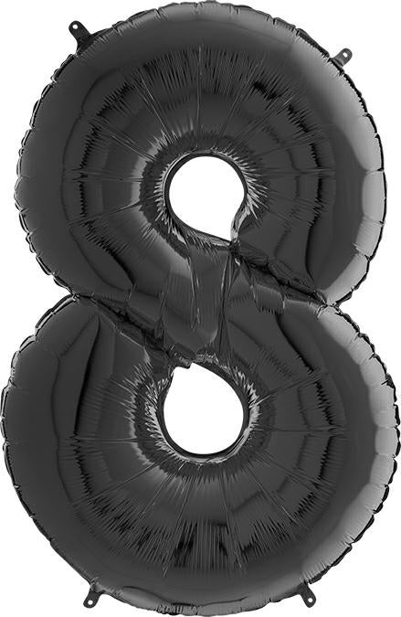 Numerofolio 8 musta 70 cm