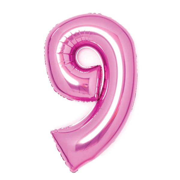 Numerofolio 9 pinkki 66 cm