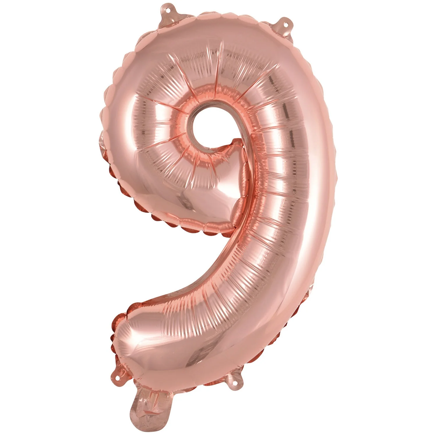 Numerofolio 9 ruusukullanvärinen puhallettava 35 cm