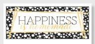 Onnittelukortti 21 x 8 cm - Happiness is homemade